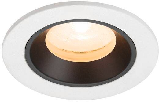 SLV NUMINOS® XS, Deckeneinbauleuchte weiß/schwarz 2700 K 20°