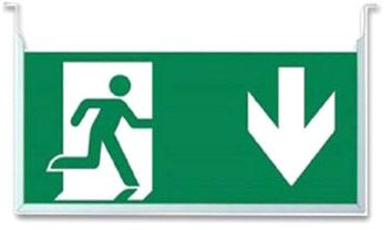 ISOLED Vertikales Schild für LED Notlicht/Fluchtwegleuchte UNI4