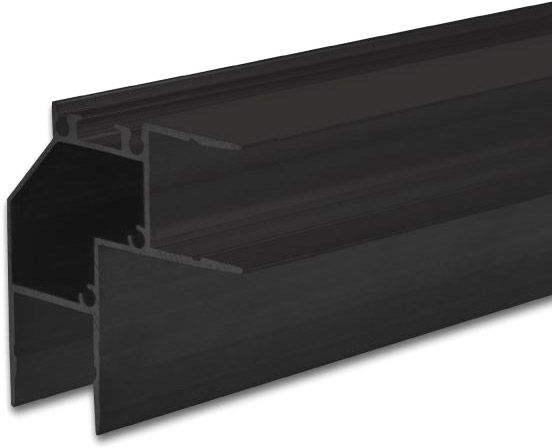 ISOLED LED Eckprofil HIDE ANGLE Aluminium schwarz RAL 9005, 200cm