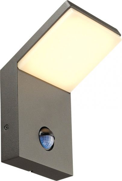 SLV ORDI, LED Wandleuchte, anthrazit, 3000K, mit Sensor