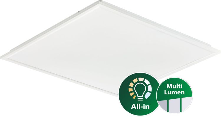 PHILIPS CoreLine Panel gen6, All-in, 38 W, 26 W, 600x600 mm, VPC, 3100 lm, 3600 lm, 4300 lm, 4000