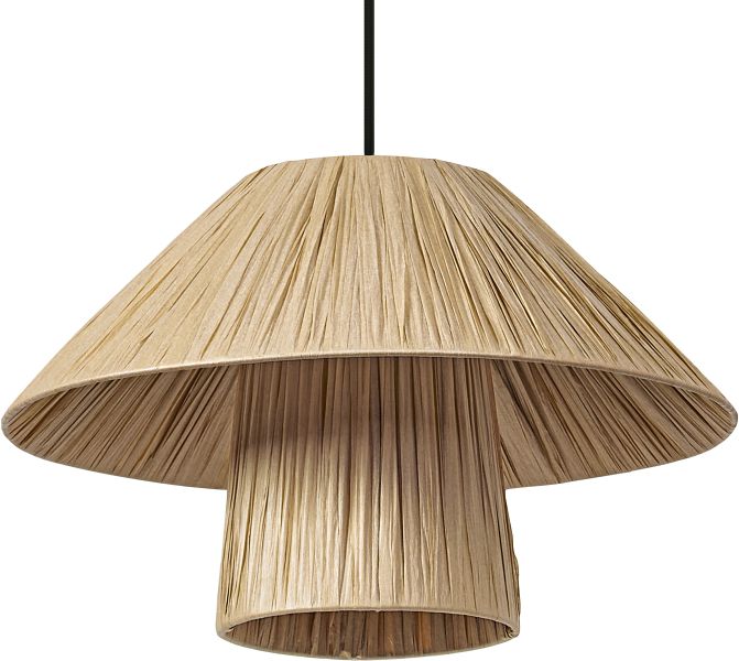 LEDVANCE Decor Bambus Papier Hütte Pendelleuchte 400 E27 Braun