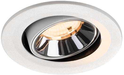 SLV NUMINOS® MOVE S, Deckeneinbauleuchte weiß/chrom 2700 K 55°