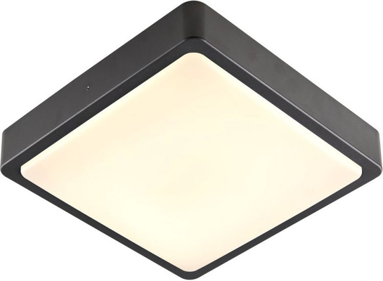 SLV AINOS SQUARE SENSOR, Outdoor, luminaria LED de pared y techo, antracita, CCT switch 3000/4000K