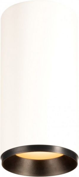 SLV NUMINOS® CL PHASE L, Indoor LED Deckenaufbauleuchte weiß/schwarz 2700K 60°