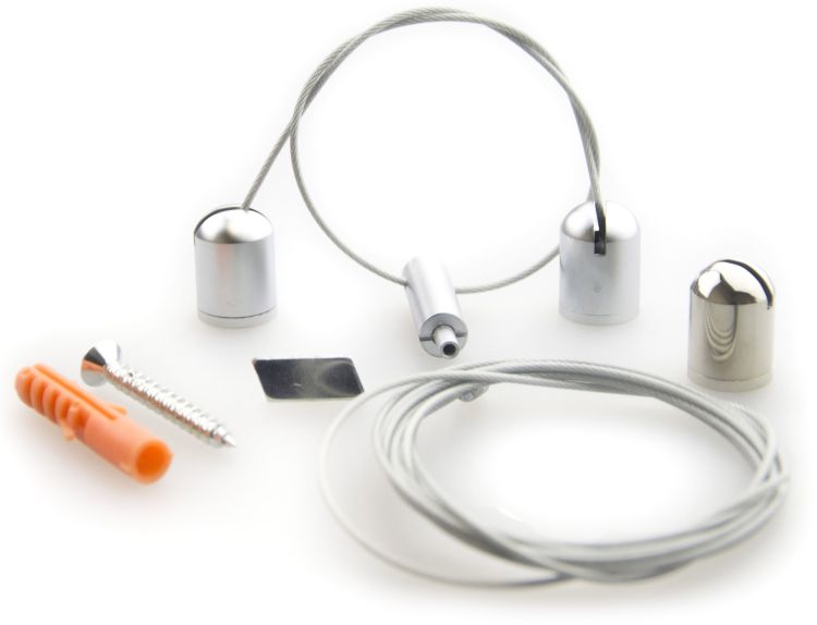 ISOLED Seilabhängung Z04 für LAMP30 V2, Länge bis 3m, 2 Stk, inkl. Befestigungsmaterial
