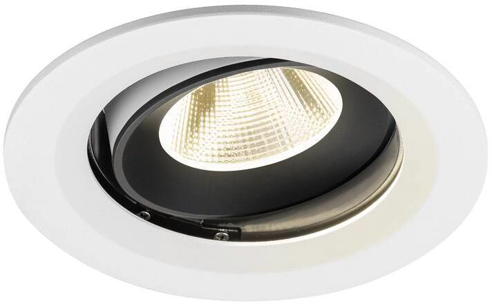 SLV NUMINOS® MOVE M, Deckeneinbauleuchte weiß/schwarz 4000 K 20°