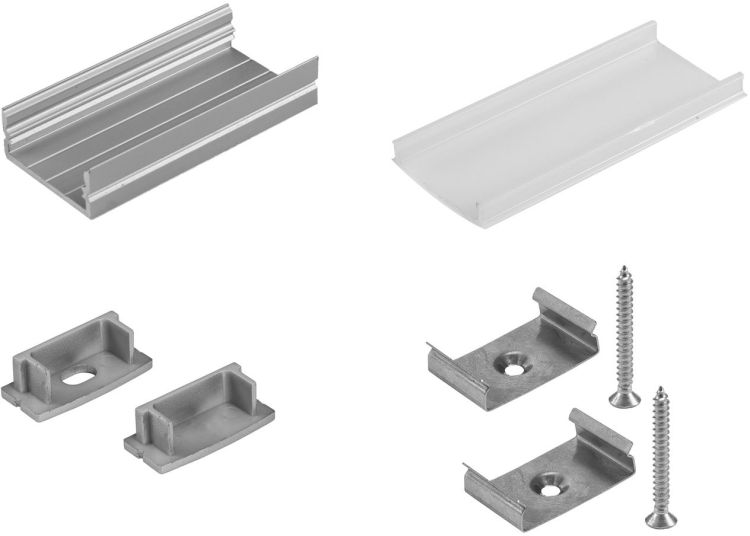 EUROLITE Montageset U-Profil 20mm für LED Strip