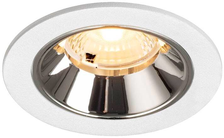 SLV NUMINOS® S, Deckeneinbauleuchte weiß/chrom 3000 K 40°