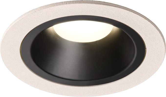 SLV NUMINOS® DL M, Indoor, luminaria empotrada de techo led blanco/negro 4000 K 40° con resortes