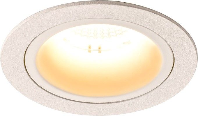 SLV NUMINOS® DL M, Indoor, luminaria empotrada de techo led blanco/blanco 3000 K 55° con