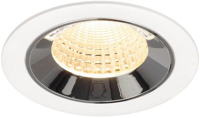 SLV NUMINOS® M, Deckeneinbauleuchte weiß/chrom 3000 K 55°