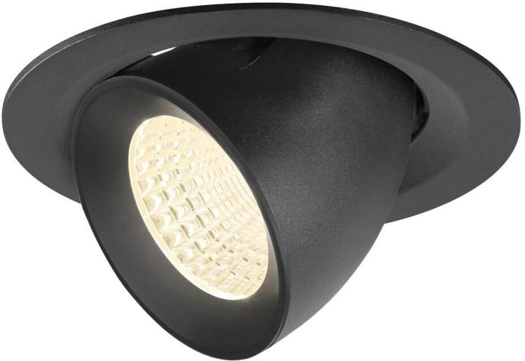 SLV NUMINOS® GIMBLE M, Deckeneinbauleuchte,, 4000 K, 55°, schwarz