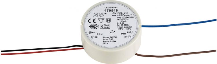 SLV LED-Netzteil, 12W, 24V, für Doseneinbau