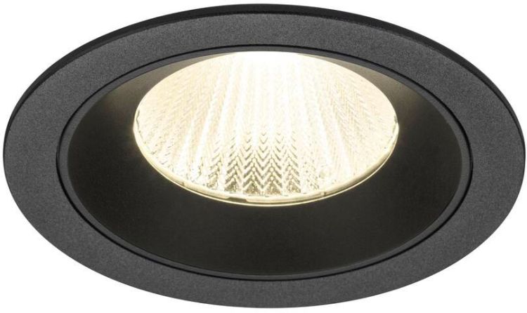 SLV NUMINOS® L, Deckeneinbauleuchte, 4000 K, 40°, IP20, rund, schwarz