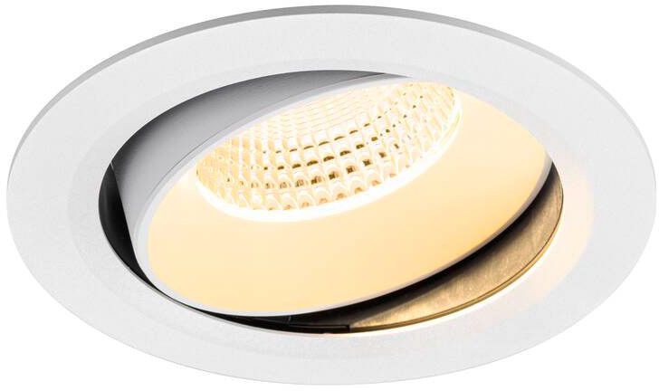 SLV NUMINOS® MOVE XL, Deckeneinbauleuchte, 3000 K, 55°, IP20, rund, weiß