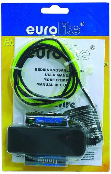 EUROLITE EL-Schnur 2mm, 2m, gelb