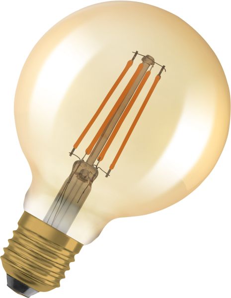 OSRAM Vintage 1906 Globe 95 55 Glühfaden DIM 6,5 W 824 Gold E27