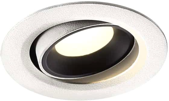 SLV NUMINOS® MOVE XS, Deckeneinbauleuchte weiß / schwarz 4000K 55°