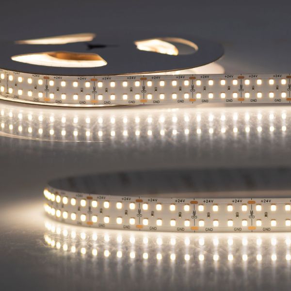 ISOLED LED CRI940 Flexband, 24V DC, 30W, 160lm/W, zweireihig, IP20, 4000K, 5m Rolle, 240 LED/m