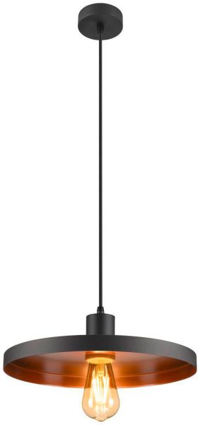 SLV LALU® SET, Pendelleuchte, E27 Base, PLATE 33, Pendellänge 200 cm, 1 x max. 7.5 W, schwarz