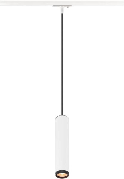 SLV GRIP! L, 1~ Pendelleuchte, GU10, Pendellänge 200cm, 1x max. 6W, weiß / schwarz