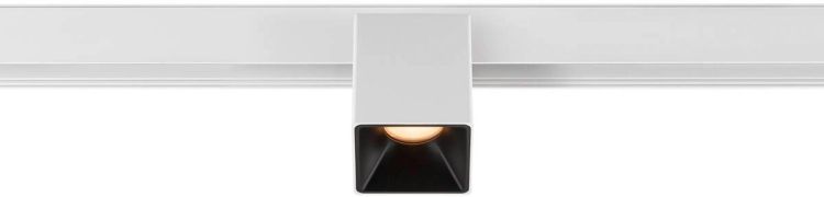 SLV FIXT-IT!, 48V, DALI, eckig, Surface mounted track, Spot, 2700K, 6.6 W, 36°, weiß / schwarz