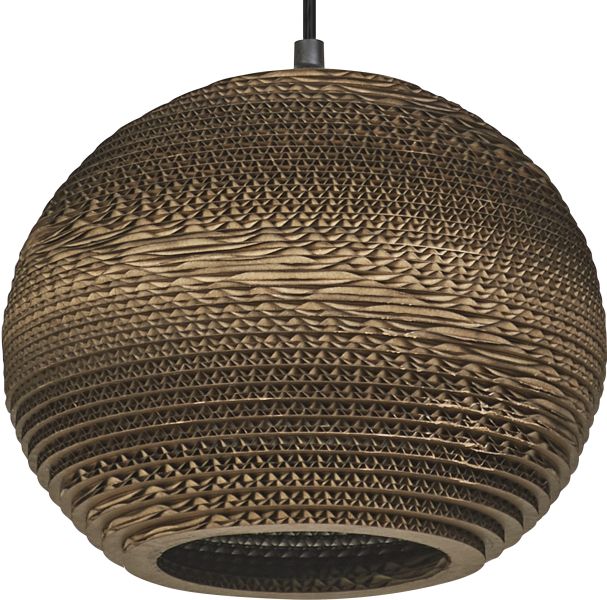 LEDVANCE Decor Karton Kugel Pendelleuchte E27 Braun
