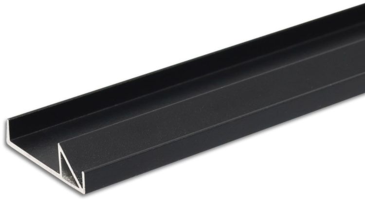 ISOLED LED Regalkantenprofil FURNIT10 SHELF, 19mm, Aluminium, schwarz, RAL9005