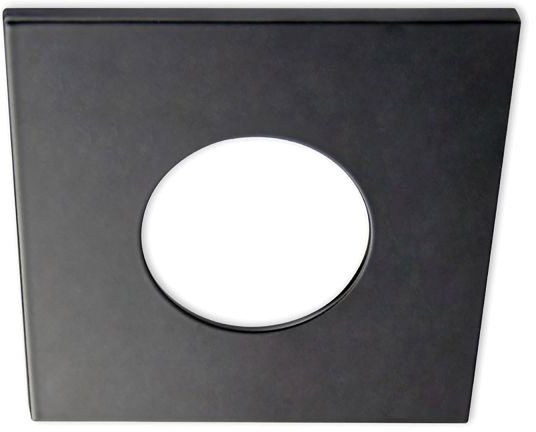 ISOLED Cover Aluminium eckig schwarz matt für Einbaustrahler Sys-68
