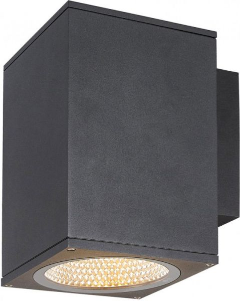 SLV ENOLA SQUARE L single Outdoor, luminaria LED de montaje en pared, antracita, CCT 3000/4000K