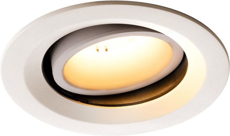 SLV NUMINOS® MOVE DL M, Indoor, luminaria empotrada de techo led blanco/blanco 2700 K 20°