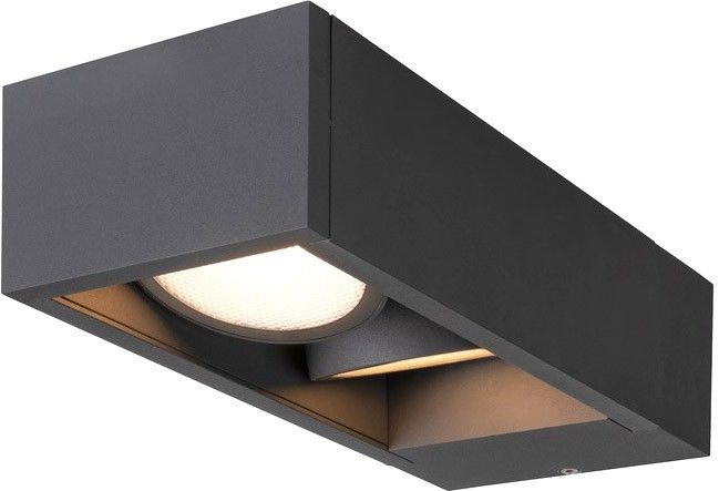 SLV ESKINA FRAME WL, Outdoor LED wall-mounted light double anthracite CCT switch 3000/4000K