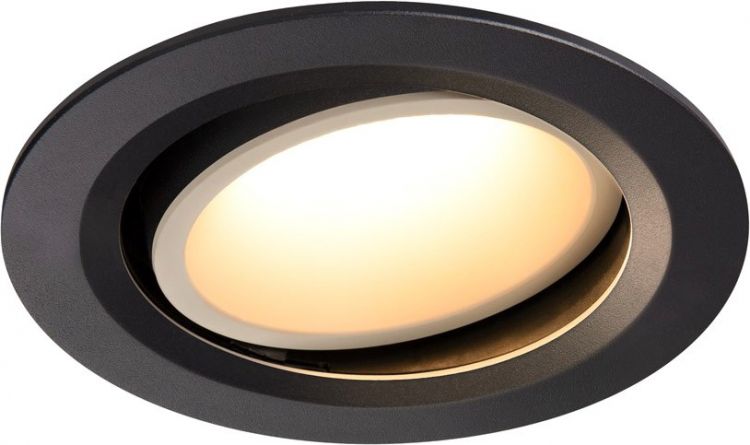 SLV NUMINOS® MOVE DL L, Indoor, luminaria empotrada de techo led negro/blanco 3000 K 55 °