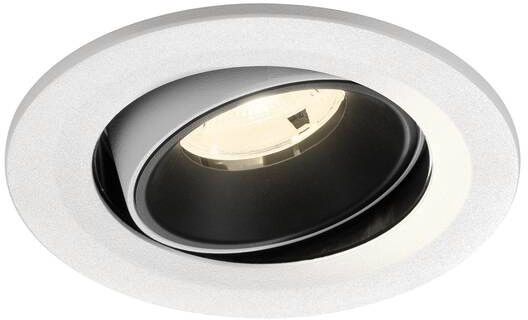 SLV NUMINOS® MOVE S, Deckeneinbauleuchte weiß/schwarz 4000 K 20°