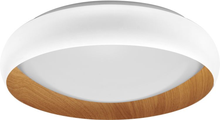 LEDVANCE Orbis Livia 430 mm 24 W 830 Click DIM Weiß und Holzdekor