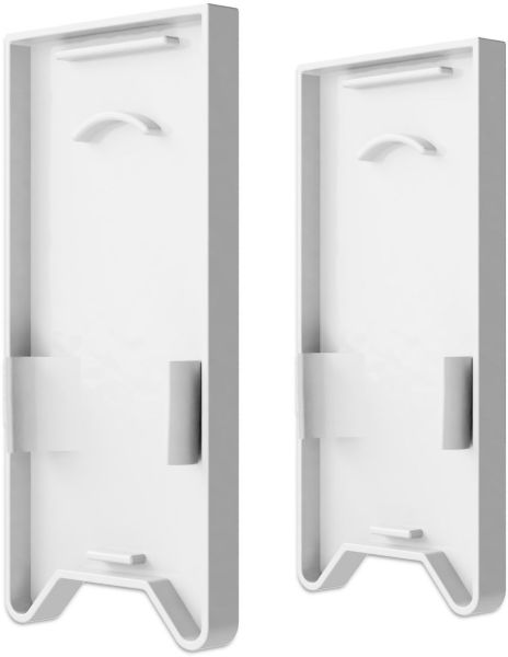 ISOLED Endkappe EC121 mit Lichtfalle, weiß für Leuchtenprofil HALON mit U-Cover C68, 2 Stück