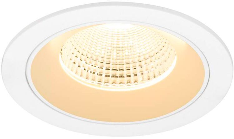 SLV NUMINOS® L, Deckeneinbauleuchte, 3000 K, 55°, IP20, rund, weiß