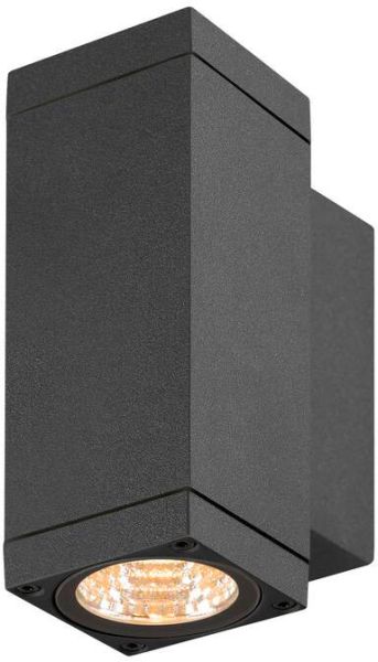 SLV THEO PRO S, Wandaufbauleuchte, up/down, DALI, P2, rechteckig, 2700 K, 12 W, 24°, anthrazit
