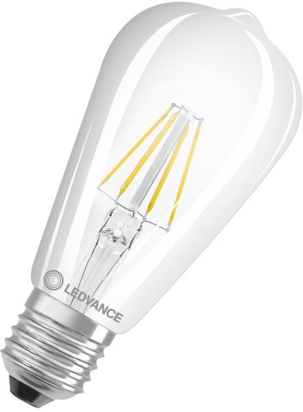 LEDVANCE LED CLASSIC EDISON DIM CRI 90 S 5.8W 927 Klar E27