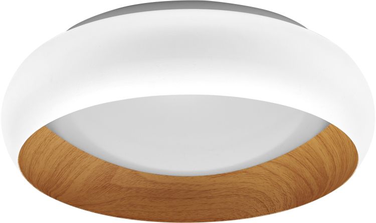 LEDVANCE Orbis Livia 300 mm 16 W 830 Click DIM Weiß und Holzdekor