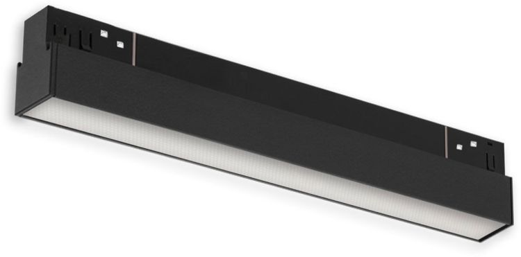 ISOLED Track48 Linearleuchte 30cm schwarz, 10W, 120°, 48V, 1800-4000K, CRI90, prismatisch, Line