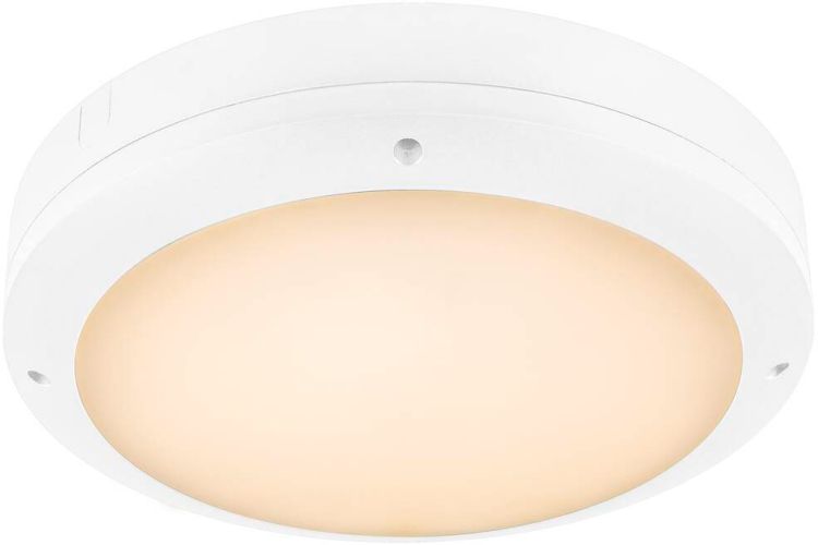 SLV OUTDOOR BULKHEAD V 360, 20W 830/840 IP65 IK10 Sensor weiß
