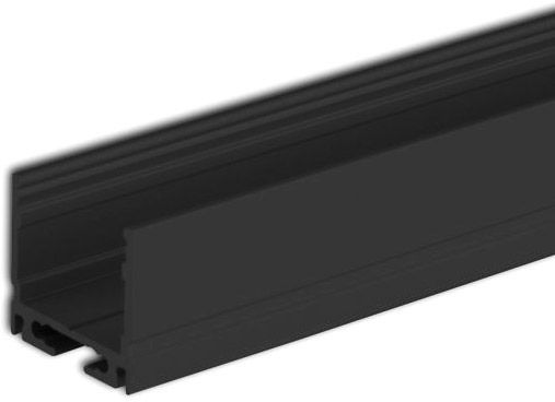 ISOLED LED Aufbauprofil SURF16 Aluminium schwarz eloxiert, 200cm
