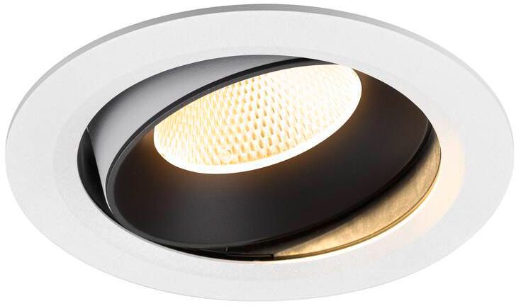 SLV NUMINOS® MOVE XL, Deckeneinbauleuchte weiß/schwarz 3000 K 20°