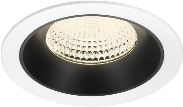 SLV NUMINOS® XL, Deckeneinbauleuchte weiß/schwarz 4000 K 55°