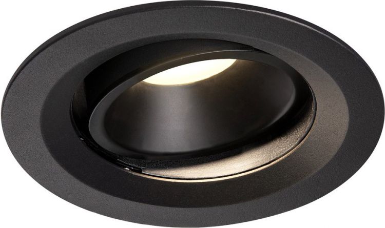 SLV NUMINOS® MOVE DL M, Indoor, luminaria empotrada de techo led negro/negro 4000 K 55 °