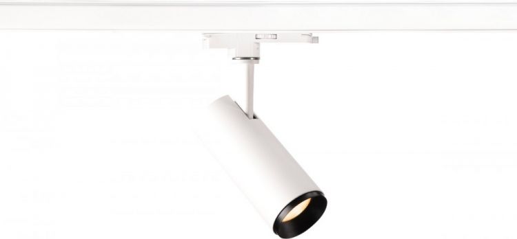 SLV NUMINOS, spot pour rail 3 allumages, intérieur, 60°, blanc/noir, LED, 10,42W, 2700K