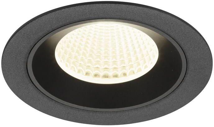 SLV NUMINOS® M, Deckeneinbauleuchte, 4000 K, 40°, IP20, rund, schwarz