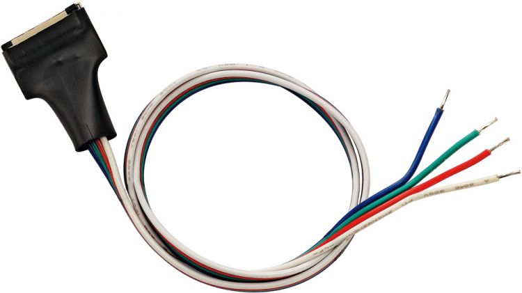SLV LED Strip Einspeiser 15mm,RGB, mit 50cm Kabel, 1 Stück